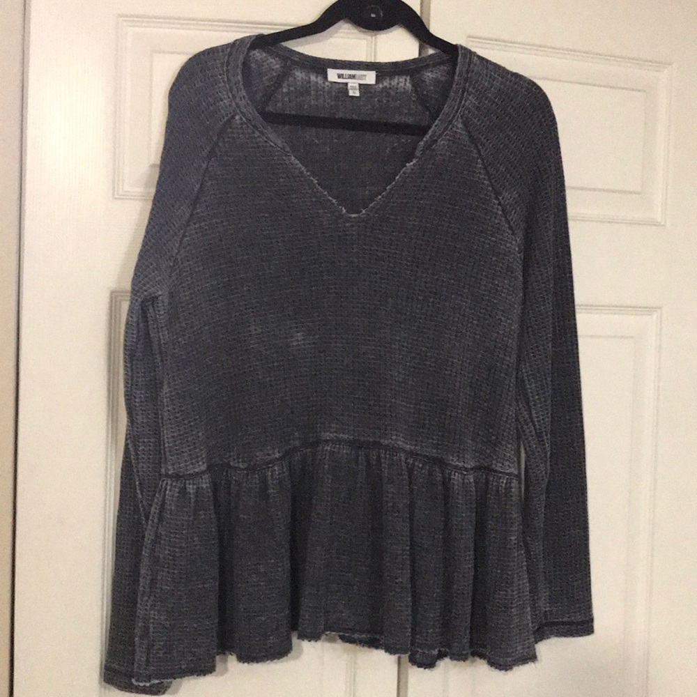 William Rast ribbed flowing top